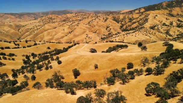 Natursköna Landskapet Kalifornien Usa Öken Berg Sanddyner Arid Sydvästra Flygfoto — Stockvideo