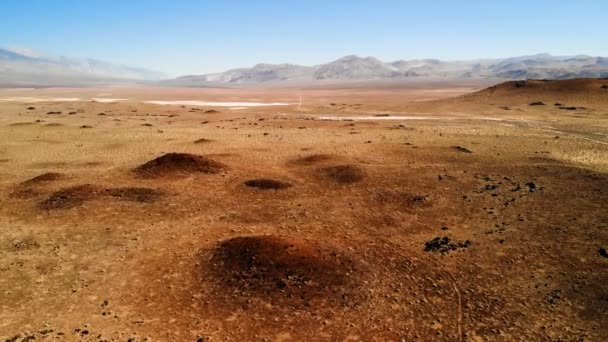 Paysage Pittoresque Californie États Unis Désert Montagnes Dunes Sable Aride — Video