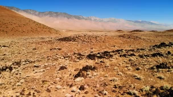 Malowniczy Krajobraz California United States Pustynia Góry Piaszczystych Wydm Arid — Wideo stockowe