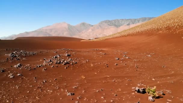 Doğal Manzara California Amerika Birleşik Devletleri Çöl Dağlar Kum Tepeleri — Stok video