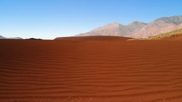 Scenic Landscape California United States Desert Mountains Sand Dunes Arid — Stock Video