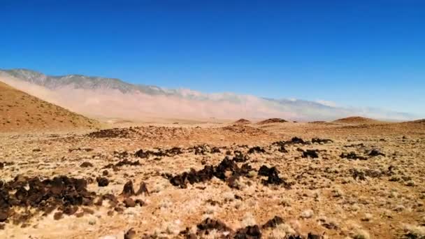 Doğal Manzara California Amerika Birleşik Devletleri Çöl Dağlar Kum Tepeleri — Stok video