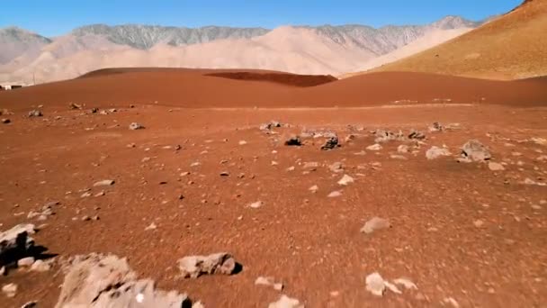 Doğal Manzara California Amerika Birleşik Devletleri Çöl Dağlar Kum Tepeleri — Stok video