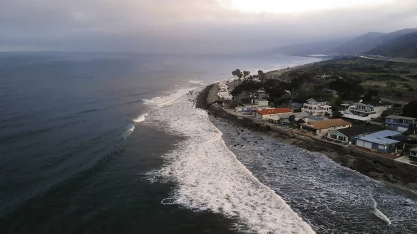 California United States July 2018 Aerial View Beach Houses Pacific — Stock Photo, Image