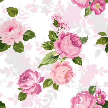 Çiçek desenli. Moda vektör arka plan