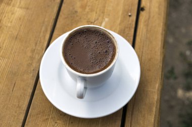 Türk kahvesi ahşap tablo.