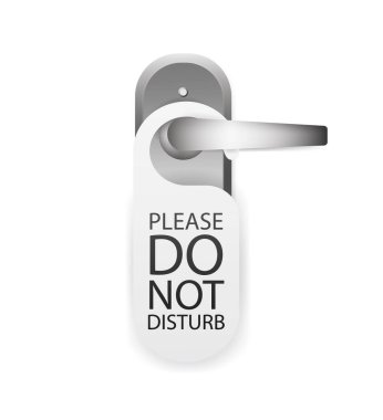 Lütfen arka plandaki tabelayı rahatsız etmeyin. Vektör illüstrasyonu