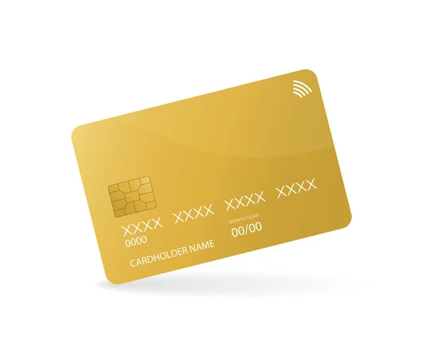 Assinatura Cartão Crédito Para Design Aplicativo Móvel Ilustração Vetorial Realista — Vetor de Stock
