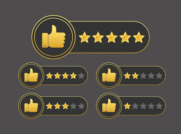 Star Rating Som Linje Konst Stil Vit Bakgrund Vektorikon Kundrespons — Stock vektor