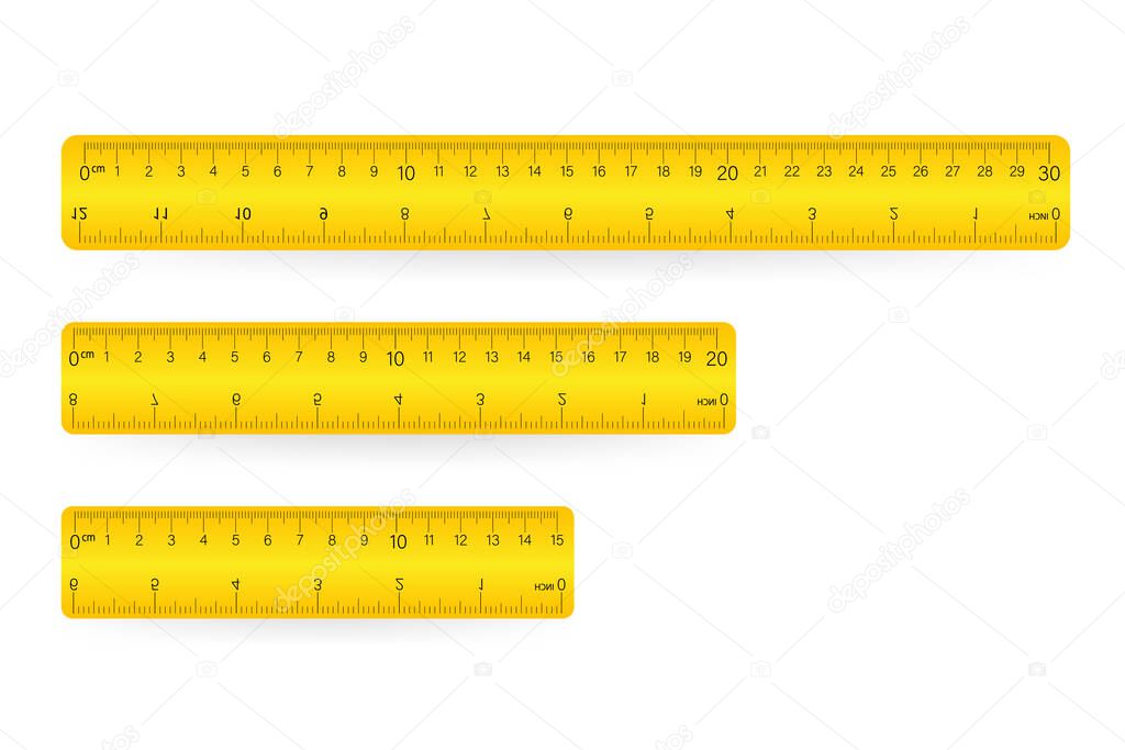 Ruler, isolated icon pictogram on a white background. Vector illustration