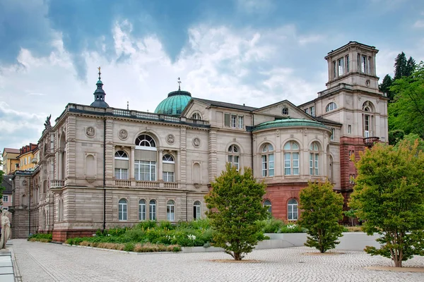 Vista Calle Spa Baden Baden Alemania Día Lluvioso — Foto de Stock