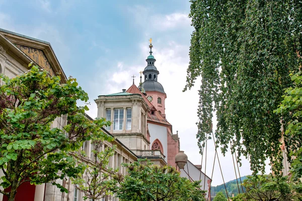 Vista Oncity Church Centro Baden Baden Baden Wurttemberg Alemania — Foto de Stock