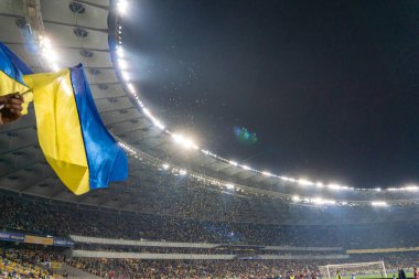Kyiv, Ukrayna 14 Ekim 2019 Tribünler Nsc Olimpiyskiy