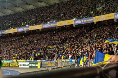 Kyiv, Ukrayna 14 Ekim 2019 Tribünler Nsc Olimpiyskiy