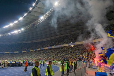Kyiv, Ukrayna 14 Ekim 2019 Tribünler Nsc Olimpiyskiy