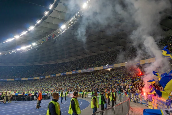 Kyiv, Ukrayna 14 Ekim 2019 Tribünler Nsc Olimpiyskiy