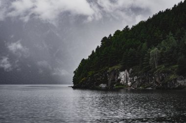 Teletskoye Gölü. Ağustos 2020. Chiri kordonu