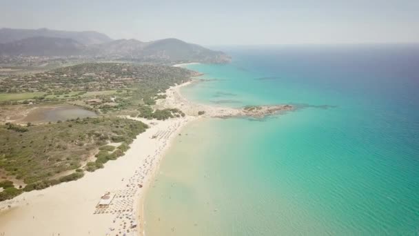 Vue Par Drone Une Crique Sardaigne Vacances Été — Video