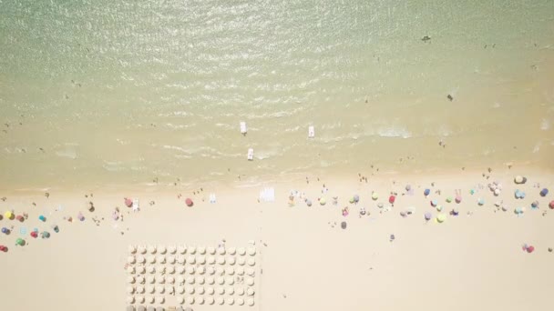 Drohnen-Ansicht einer Bucht in Sardinen — Stockvideo