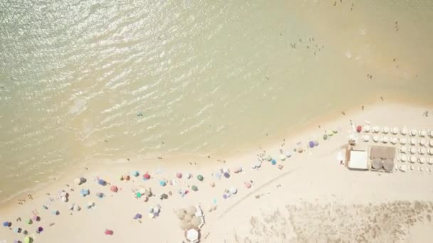 Vista del dron de una cala en Cerdeña — Vídeos de Stock