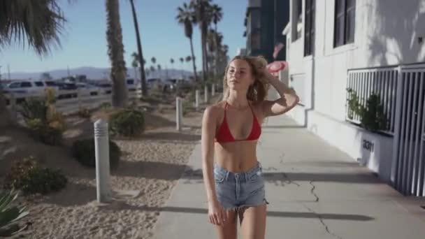 Summer in california. venice beach — Stock Video