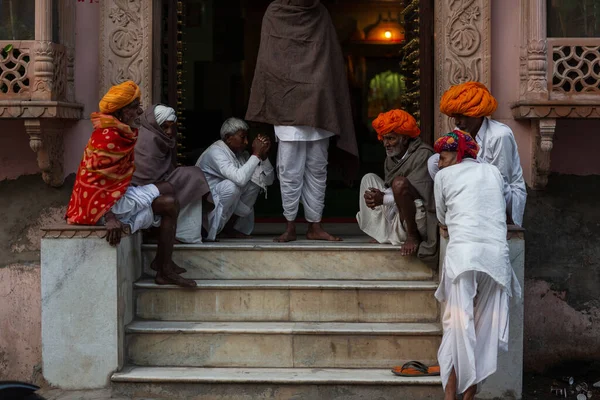 Pushkar Rajasthan India November 2019 Head Clan Leading Group Pushkar — стокове фото