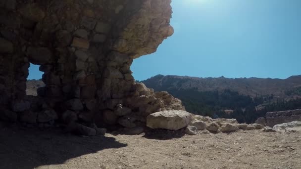 皮里古城是希腊科斯岛上的一个历史遗迹 — 图库视频影像
