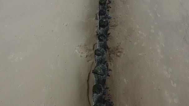 Pólos Madeira Praia Vistos Cima Com Drone — Vídeo de Stock