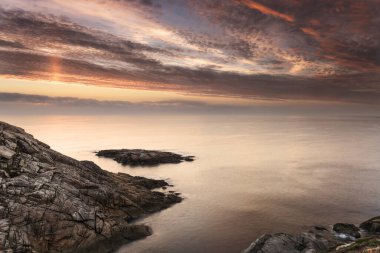 Cies Adaları 'nda renkli gökyüzü