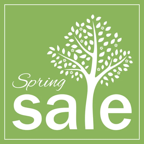 Bahar satış çiçeği ağaç indirim reklam tasarım