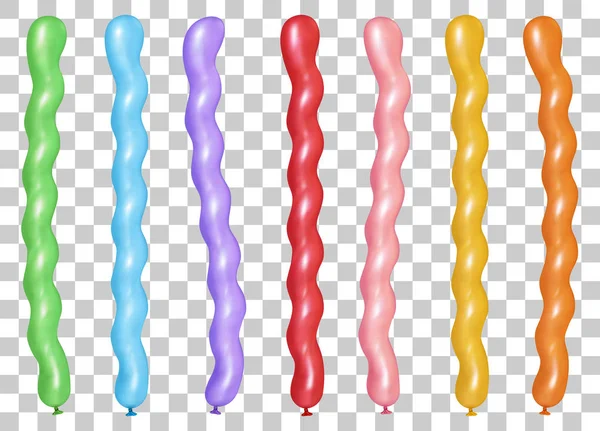 Bükülmüş şişme balon seti