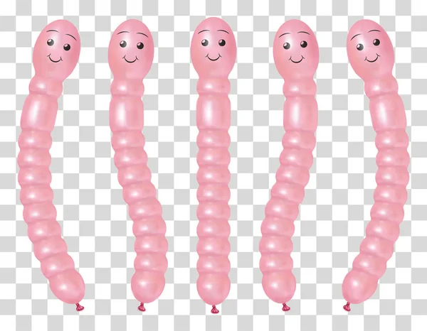 Sevimli toprak solucanı şişme balon