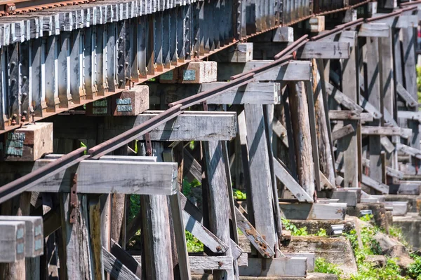 Spoorbrug Railway Kanchanaburi Thailand — Stockfoto