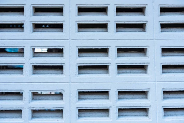 Кирпичные Вентиляционные Отверстия Стены Белого Цвета Кирпичные Blowhole Стены Белого — стоковое фото