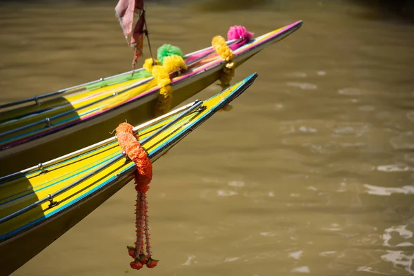 Garlands Good Luck Heading Boat Thailand — Stock Photo, Image