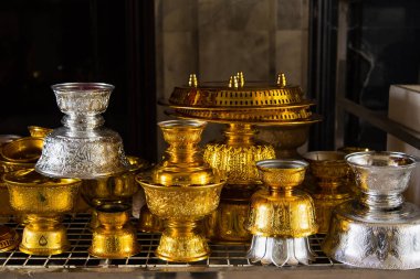 Kaide Tayland yaz tatil seyahat gezi ile altın ve gümüş tepsi