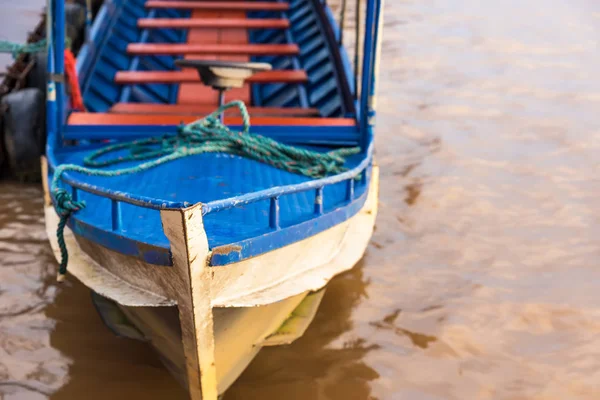 Floating boat on the Mekong River.Thailand. — Stock Photo, Image