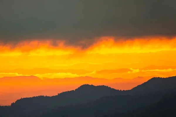 Sunrise.Mountain valley during sunrise. Natural summer landscape