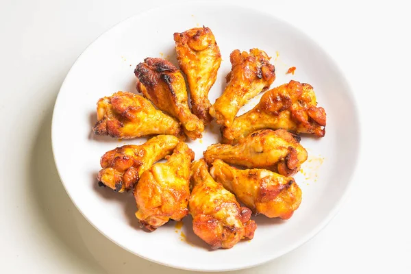 Grill Bbq Chicken Legs Mit Backofenluft Fryer Healthy Kochen Ohne — Stockfoto