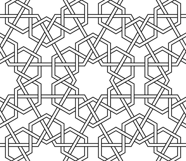 Фон с бесшовным рисунком в арабском стиле