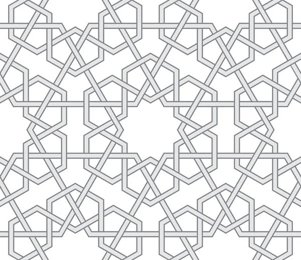 Hintergrund Mit Nahtlosem Muster Arabischen Stil — Stockvektor