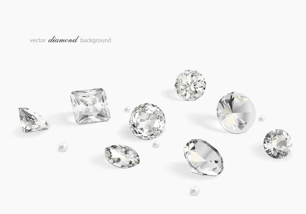 Fond Luxe Avec Diamants Pour Design Moderne — Image vectorielle