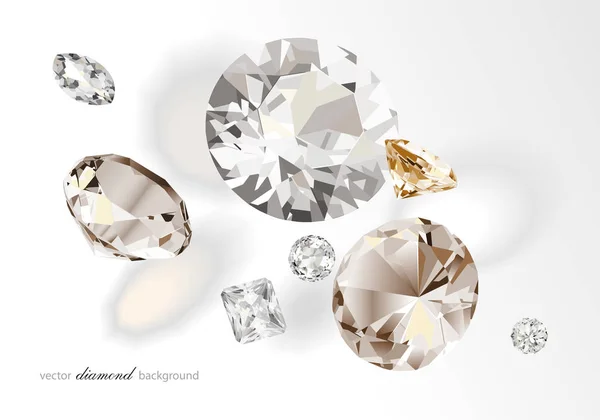 Luxury Background Diamonds Modern Design — Stock Vector