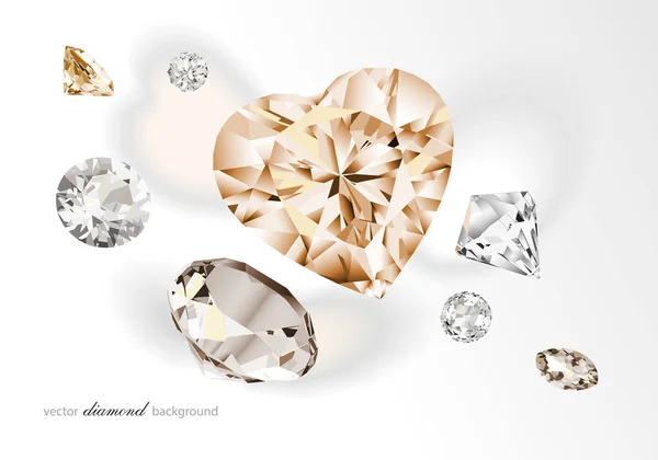 Fond Luxe Avec Diamants Vectoriels Pour Design Moderne — Image vectorielle