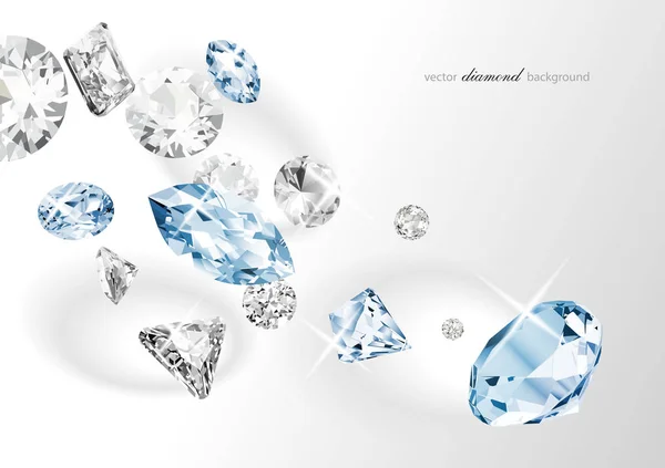 Fundo Luxo Com Diamantes Para Design Moderno —  Vetores de Stock