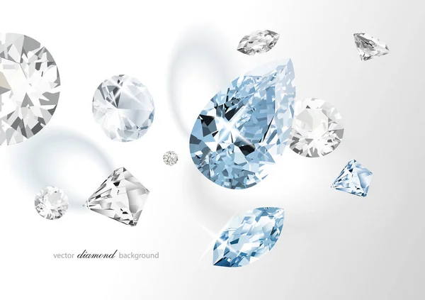 Sfondo Lusso Con Diamanti Design Moderno — Vettoriale Stock
