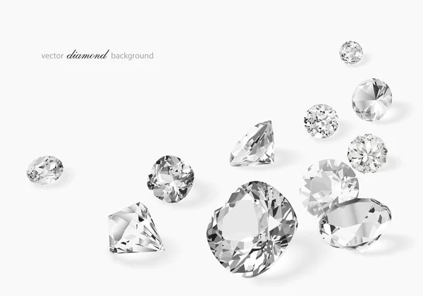 Fond Luxe Avec Diamants Pour Design Moderne — Image vectorielle