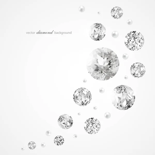 Elmas ve inciler için modern tasarım ile lüks arka plan