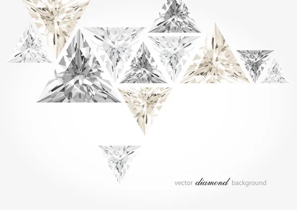 Luxus Hintergrund Mit Diamanten Für Modernes Design — Stockvektor