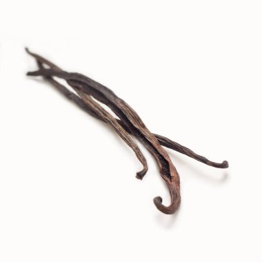 Beyaz üzerine vanilya pods 